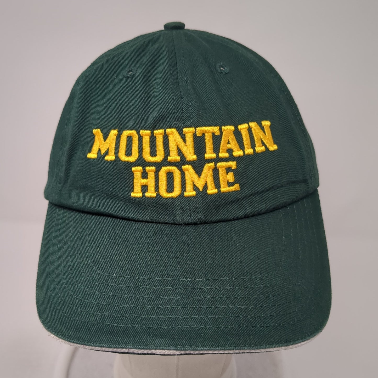 Mountain Home Slideback Hat Green One Size Solid Embroidered Richardson