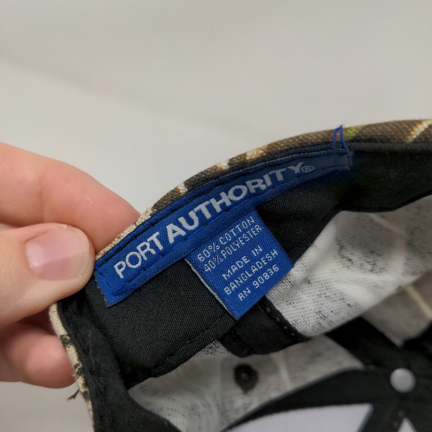 Mobro Marine Strapback Hat Camouflage OS Embroidered 6 Panel Port Authority