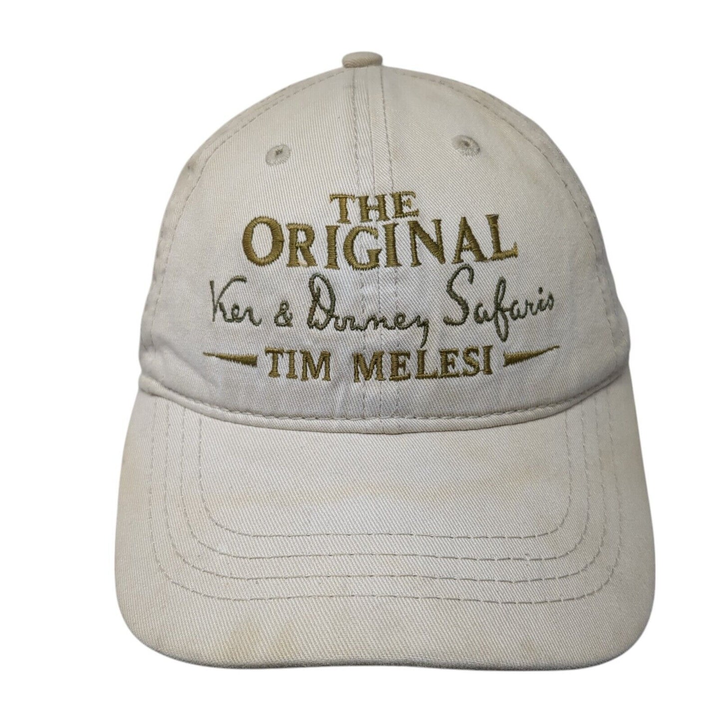The Original Tim Melesi Slideback Hat Tan One Size Adjustable 6 Panel