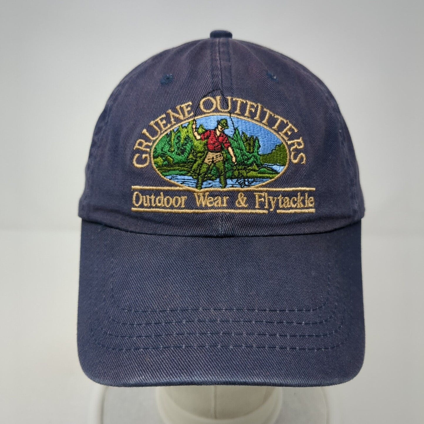 Gruene Outfitters Slideback Hat Blue One Size Adjustable Solid 6 Panel