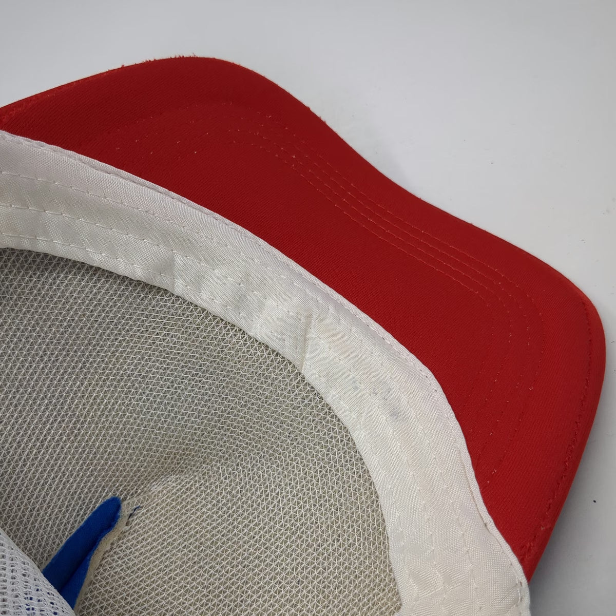 Blue Red White Trucker Hat OSFM Heart American Flag Mesh Snapback Patriotic USA