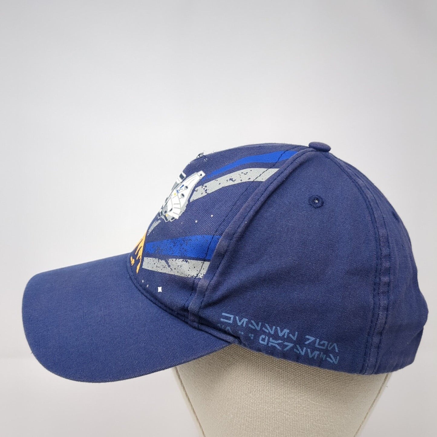 Star Wars Galaxy's Edge Strapback Hat Blue 57-59cm Adjustable Embroidered Cotton
