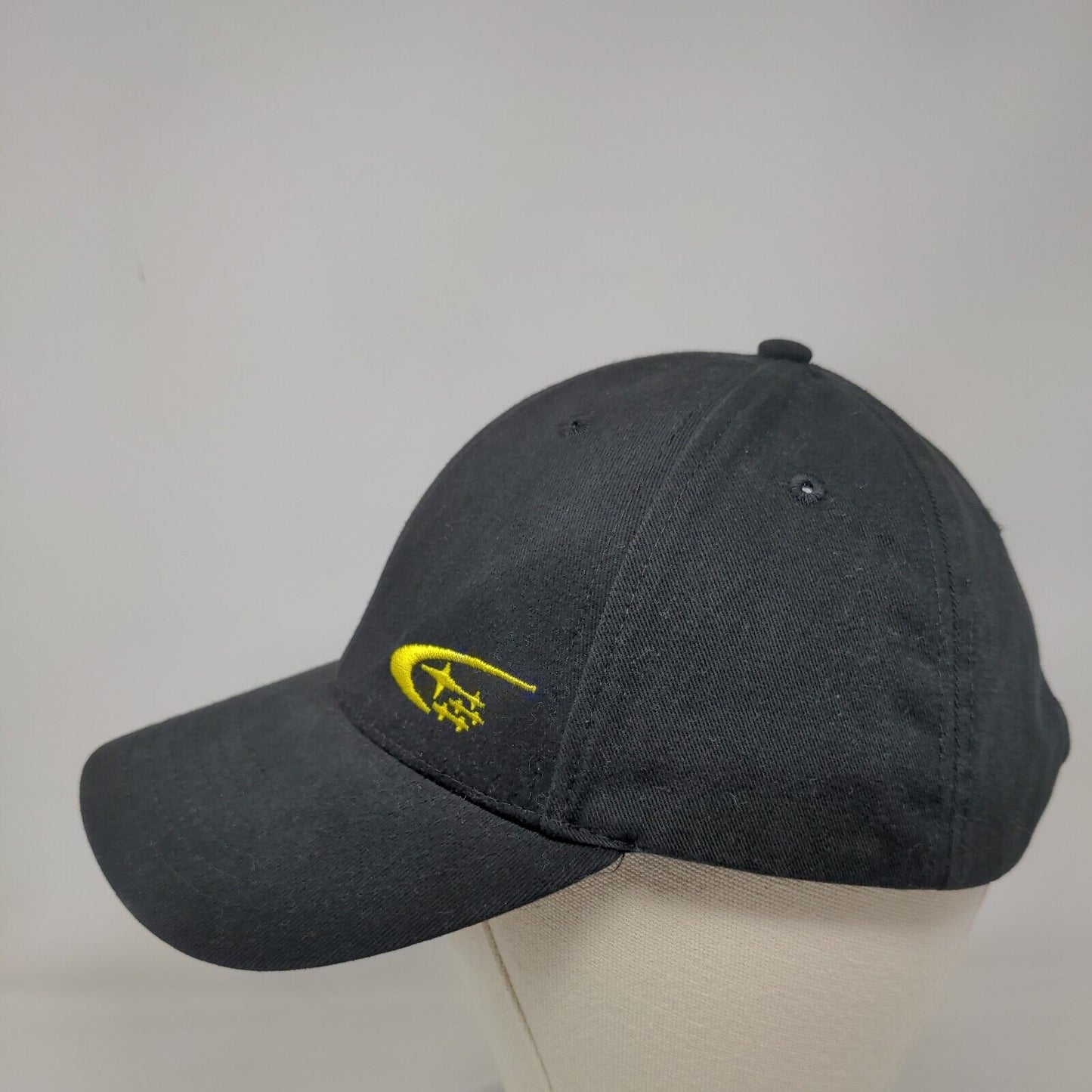 Subaru Snapback Hat Black OSFM Adjustable Embroidered Solid 6 Panel