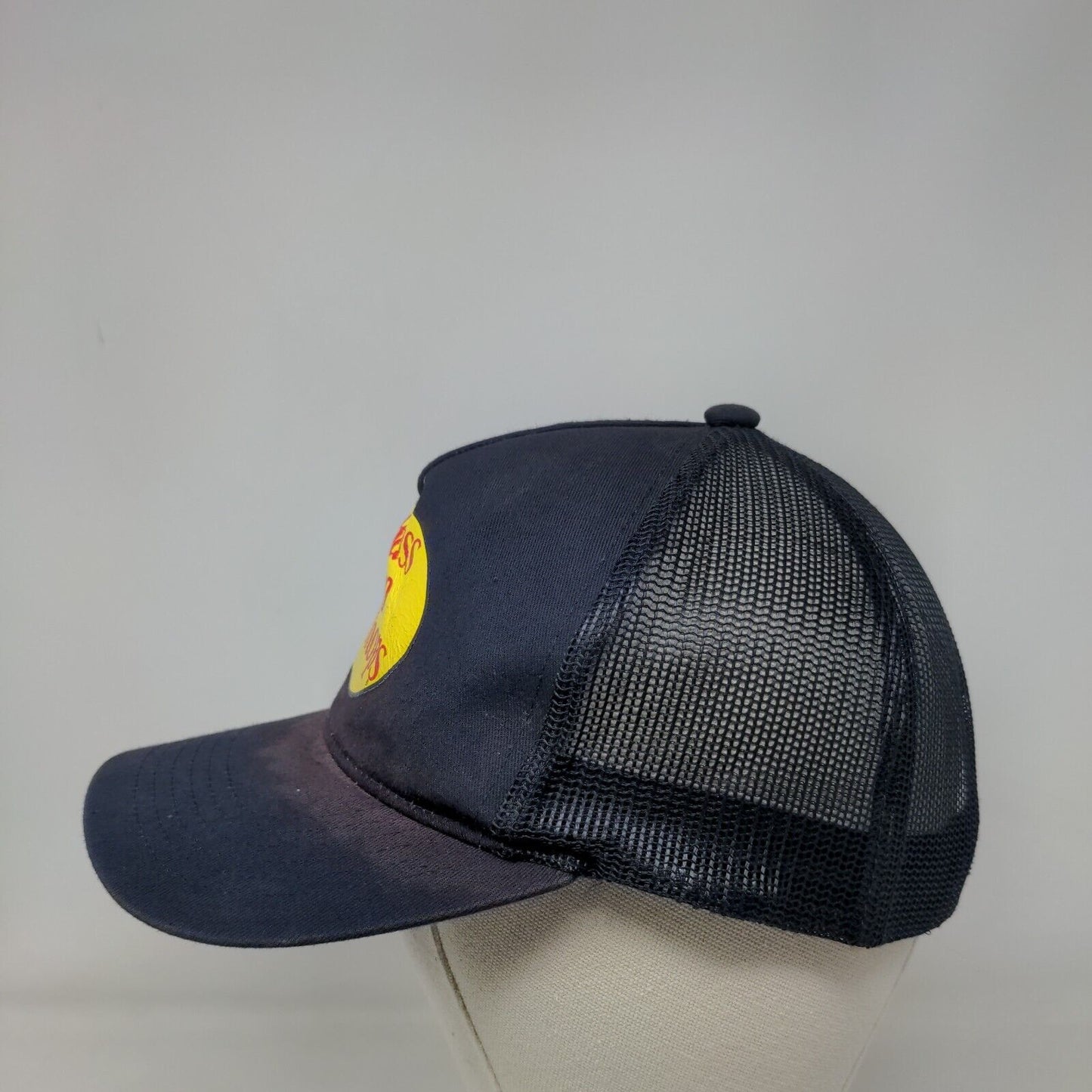 Bass Pro Shops Snapback Trucker Hat Blue OSFM Adjustable Mesh Back Gone Fishing