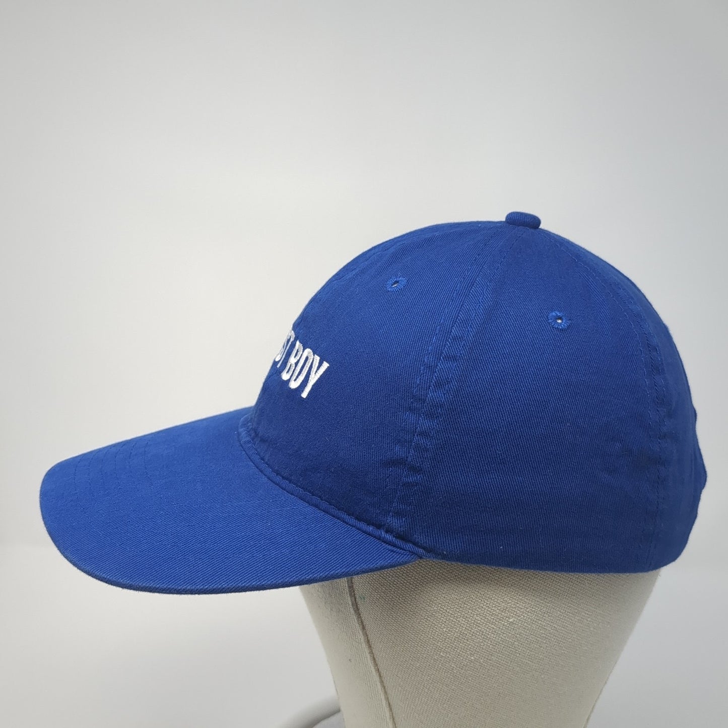 Best Boy Strapback Baseball Cap Blue One Size Adjustable Embroidered Apollo USA