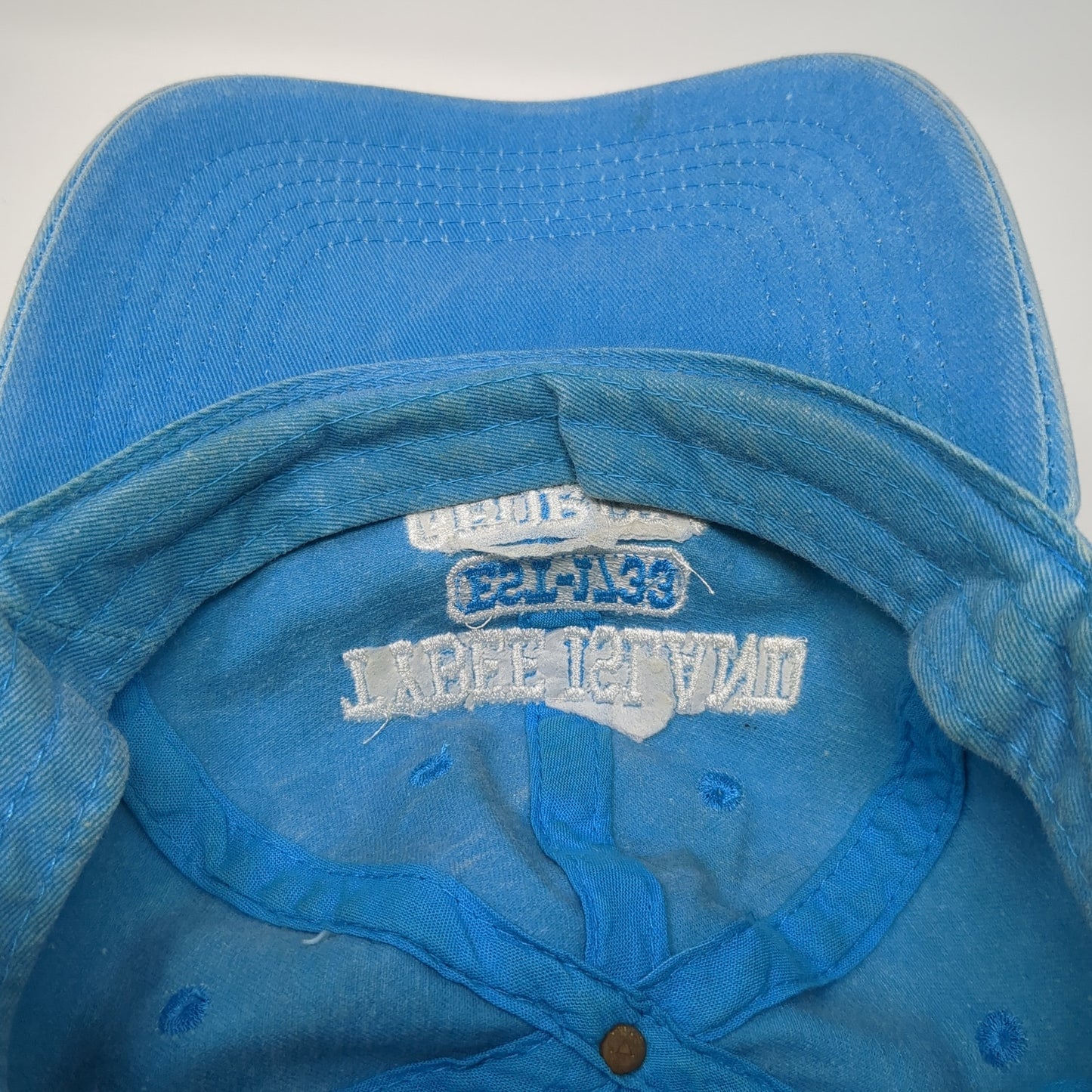 Tybee Island Georgia Strapback Hat Blue One Size Adjustable Outback