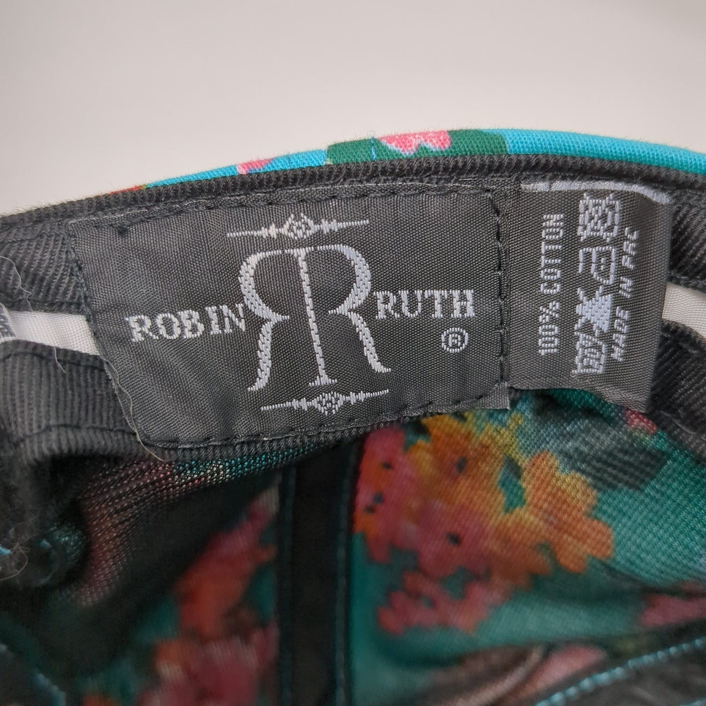 Amsterdam Snapback Hat Multicolor One Size Floral Print Robin Ruth