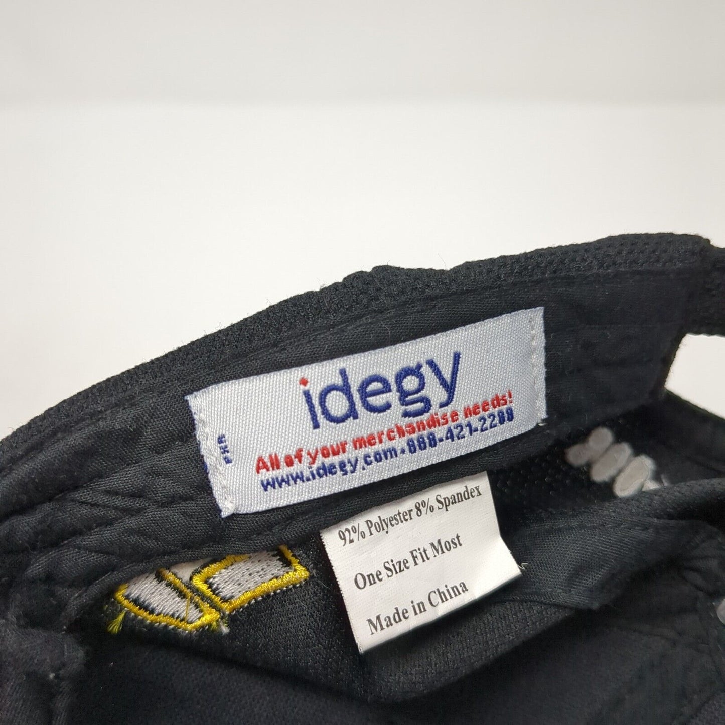 R+L Carriers Racing Slideback Hat Black One Size Adjustable Embroidered Idegy