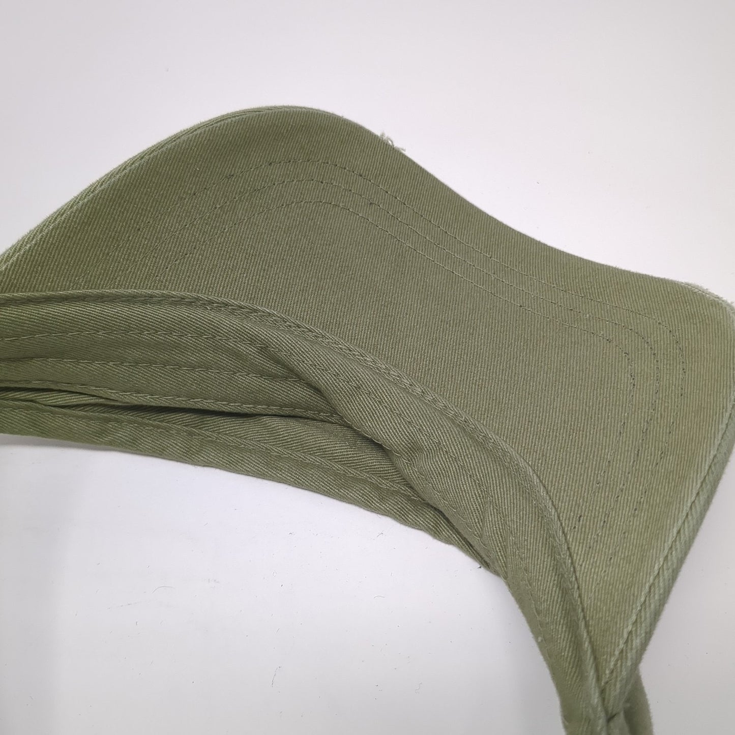 Unbranded Strapback Visor Hat Solid Green One Size Outdoor Adjustable Blank