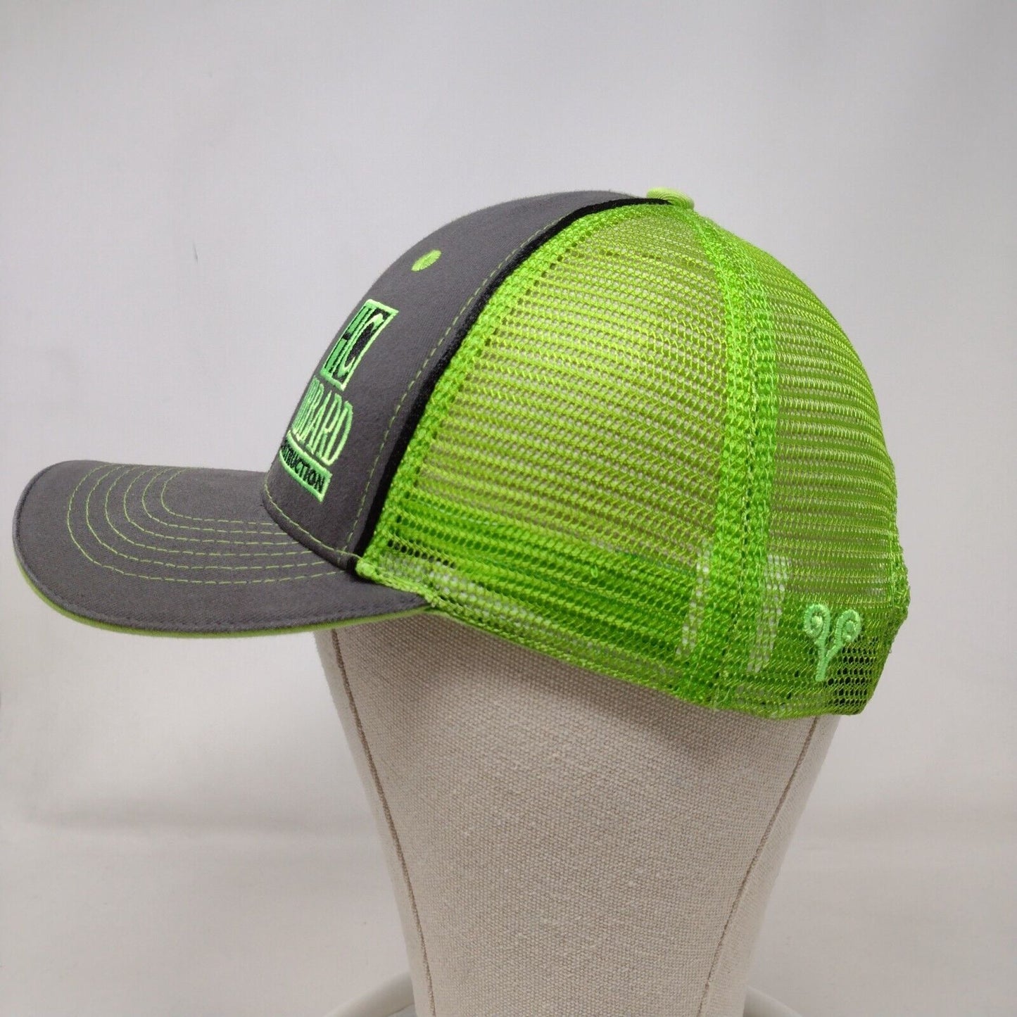 Hibbard Construction Strapback Trucker Hat Multi OSFA Mesh Back Vie