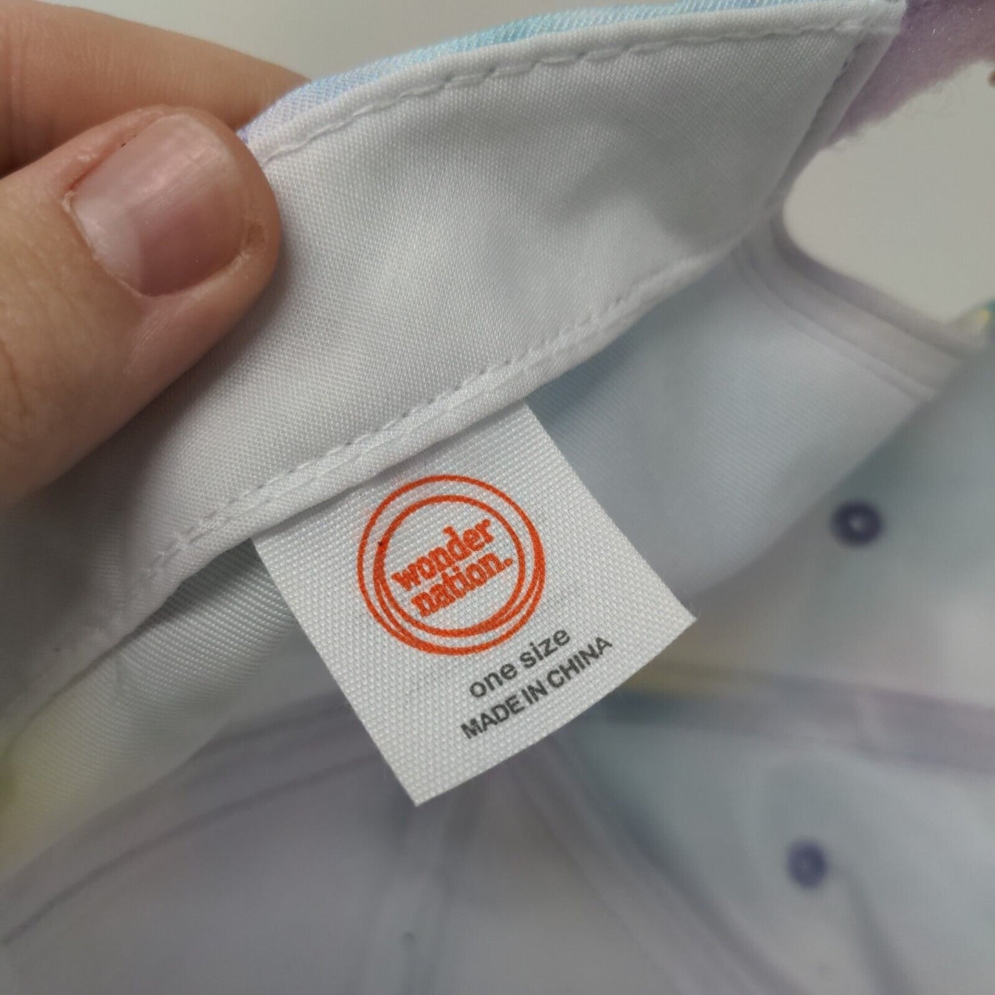 GRL PWR Strapback Hat Multicolor One Size Tie Dye 6 Panel Wonder Nation