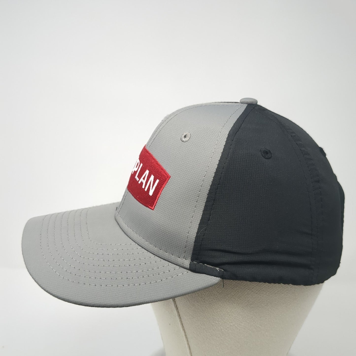 Croplan Strapback Baseball Cap Gray One Size Adjustable Embroidered 6 Panel