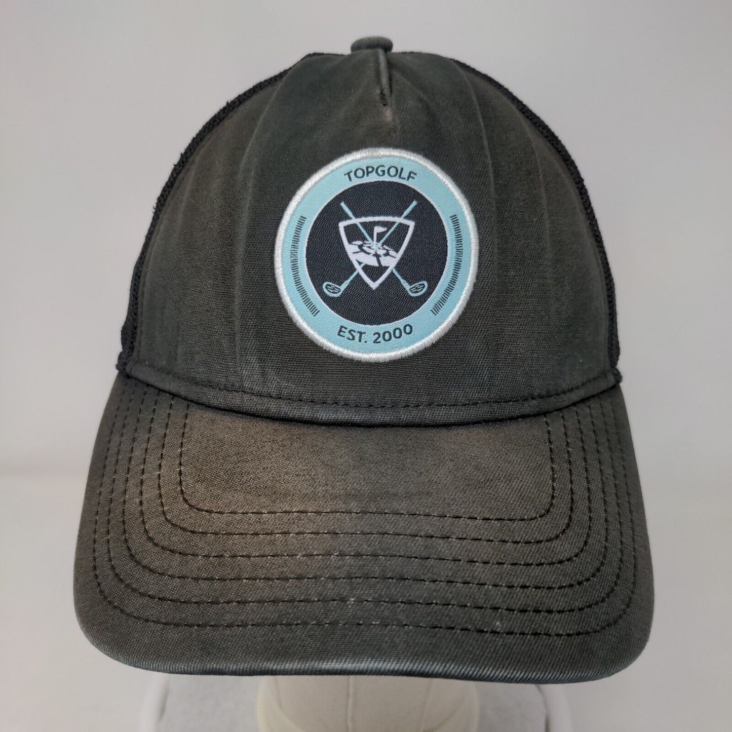 Topgolf Est. 2000 Snapback Mesh Back Trucker Hat Black One Size Callaway