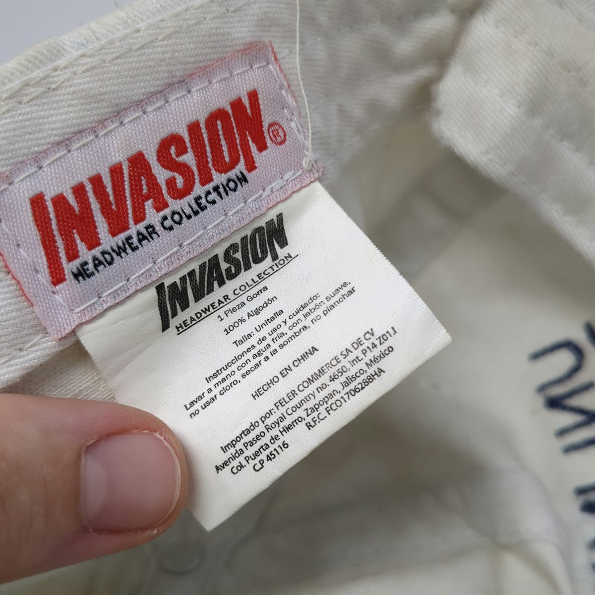 Invasion Baseball Cap White One Size Puerto Vallarta Unlimited Vacation Club Hat