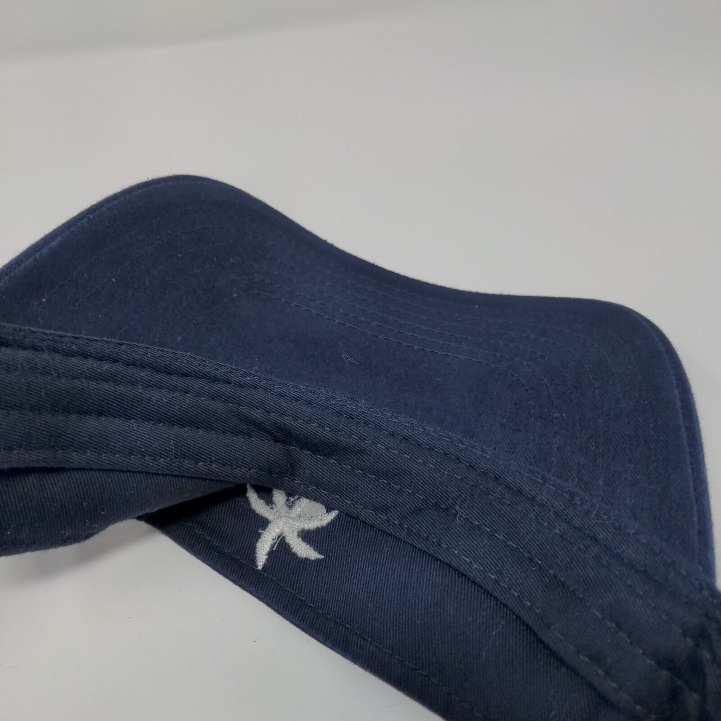 Island Time Strapback Sun Visor Hat Blue OSFM Adjustable Embroidered Otto Cotton