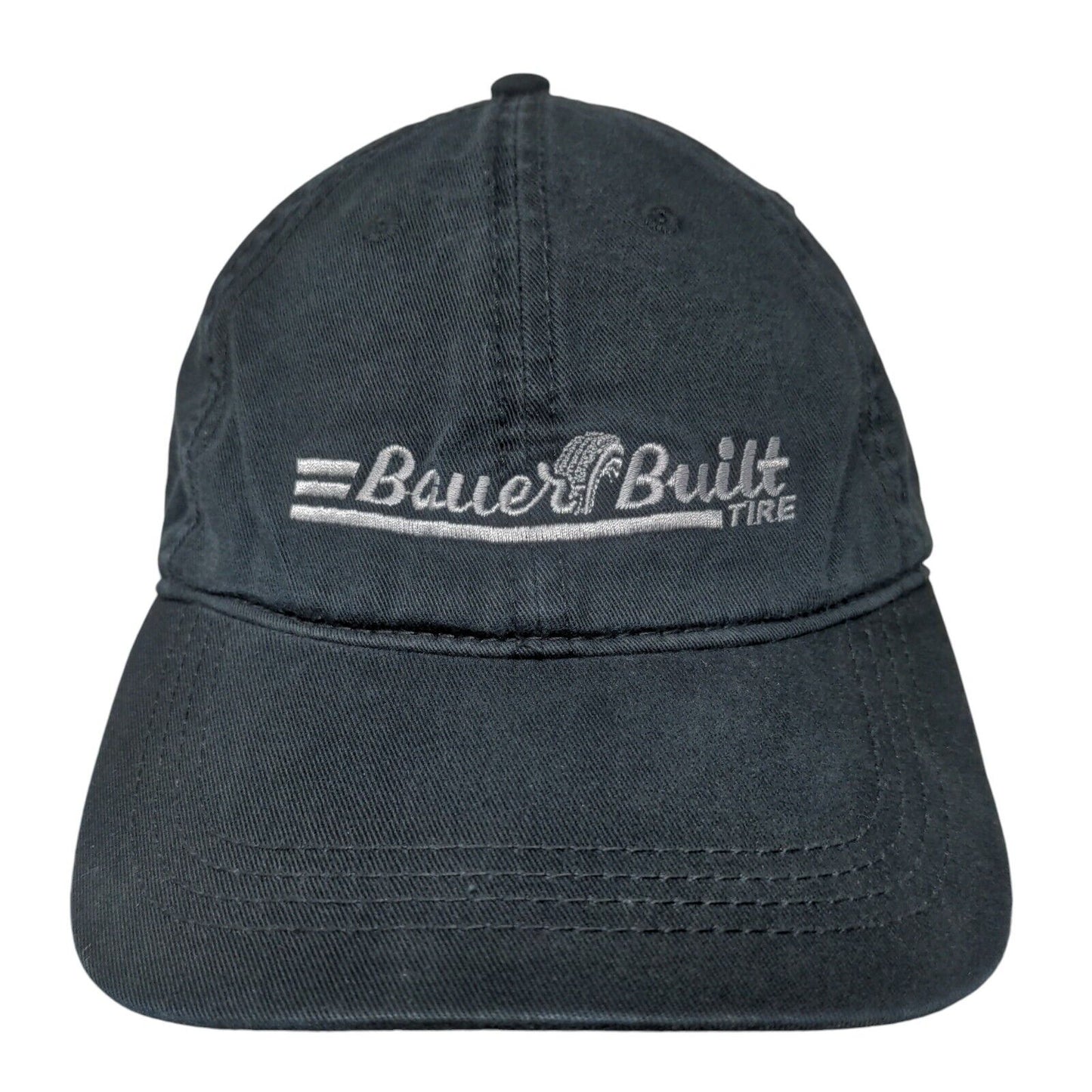 Bauer Built Tire Strapback Hat Blue One Size Embroidered Cap America