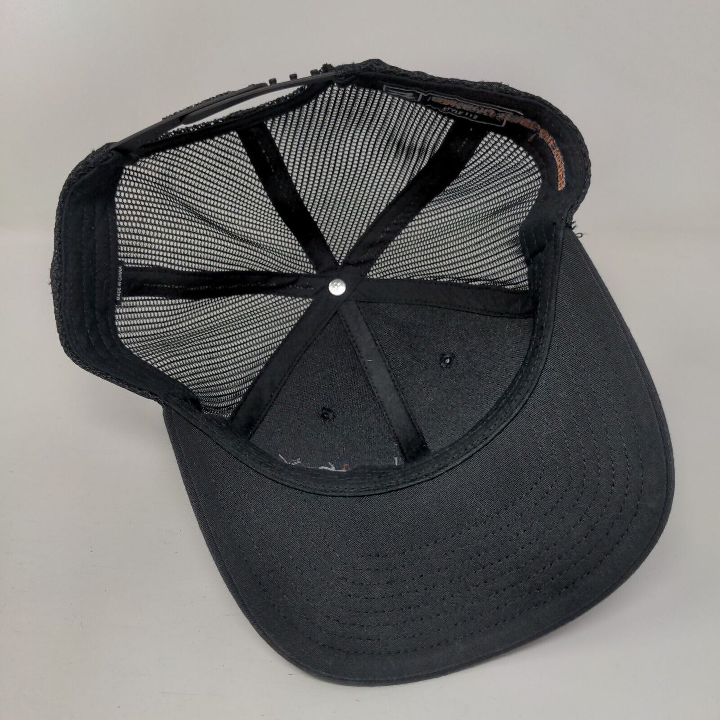 Bakcou Tribe Member Snapback Trucker Hat Black One Size Mesh Back