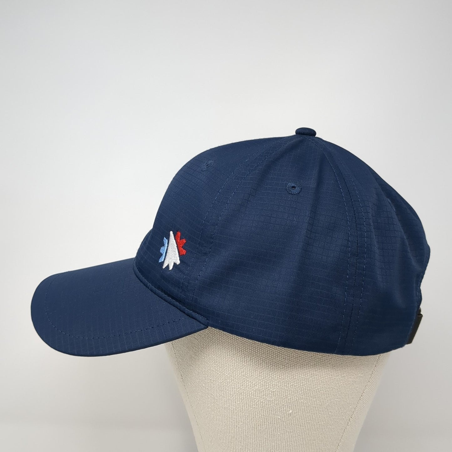 Cap America Strapback Hat Blue One Size Embroidered Logo Adjustable