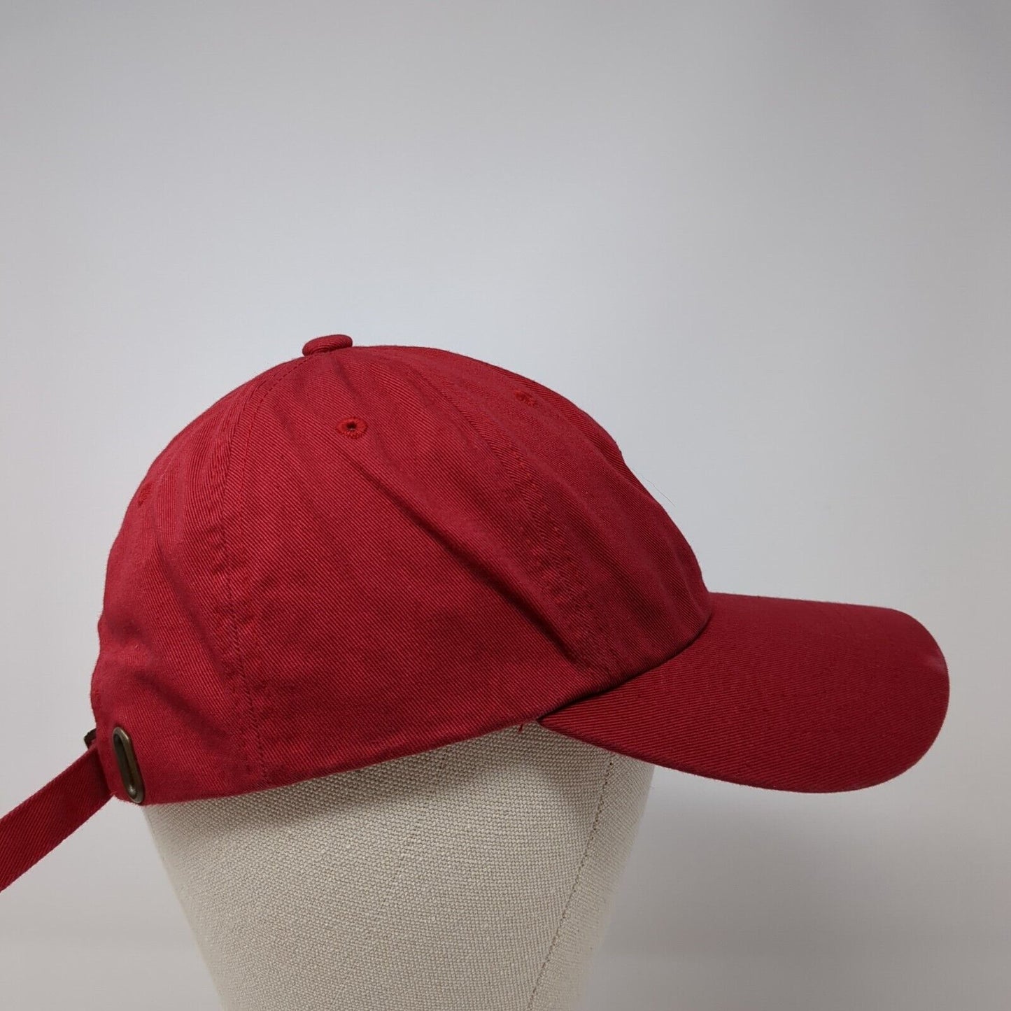 TS Slideback Hat Red One Size Adjustable Embroidered The Classics Yupoong Cotton