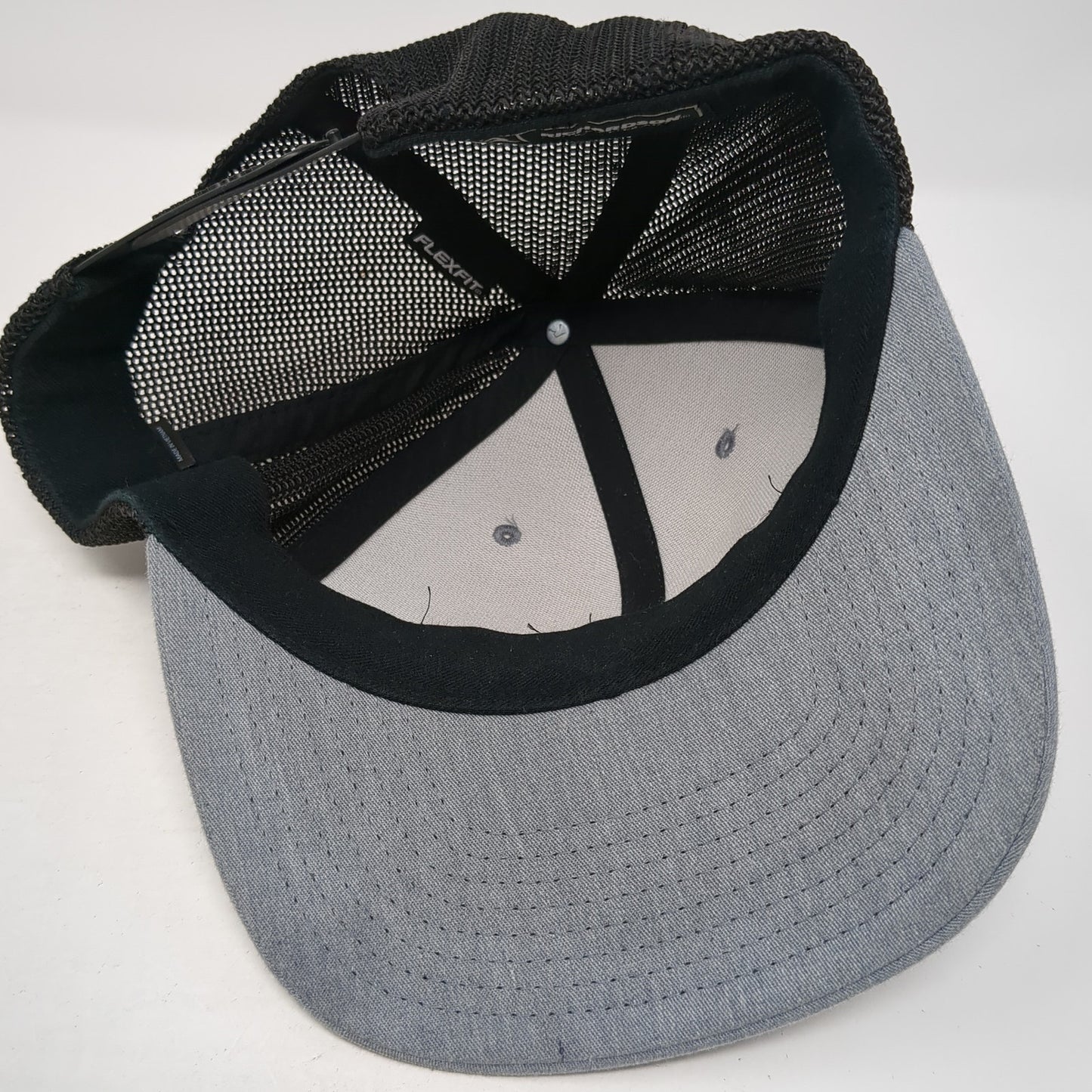 Beamworks Snapback Mesh Back Trucker Hat Gray One Size Adjustable