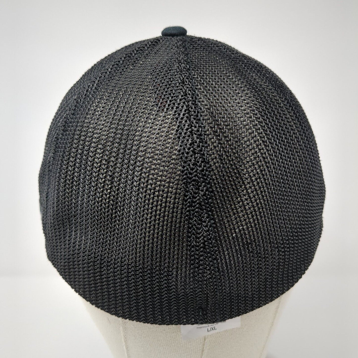 American Trees Flag Unisex Fitted Trucker Hat Black L/XL Mesh Back Columbia