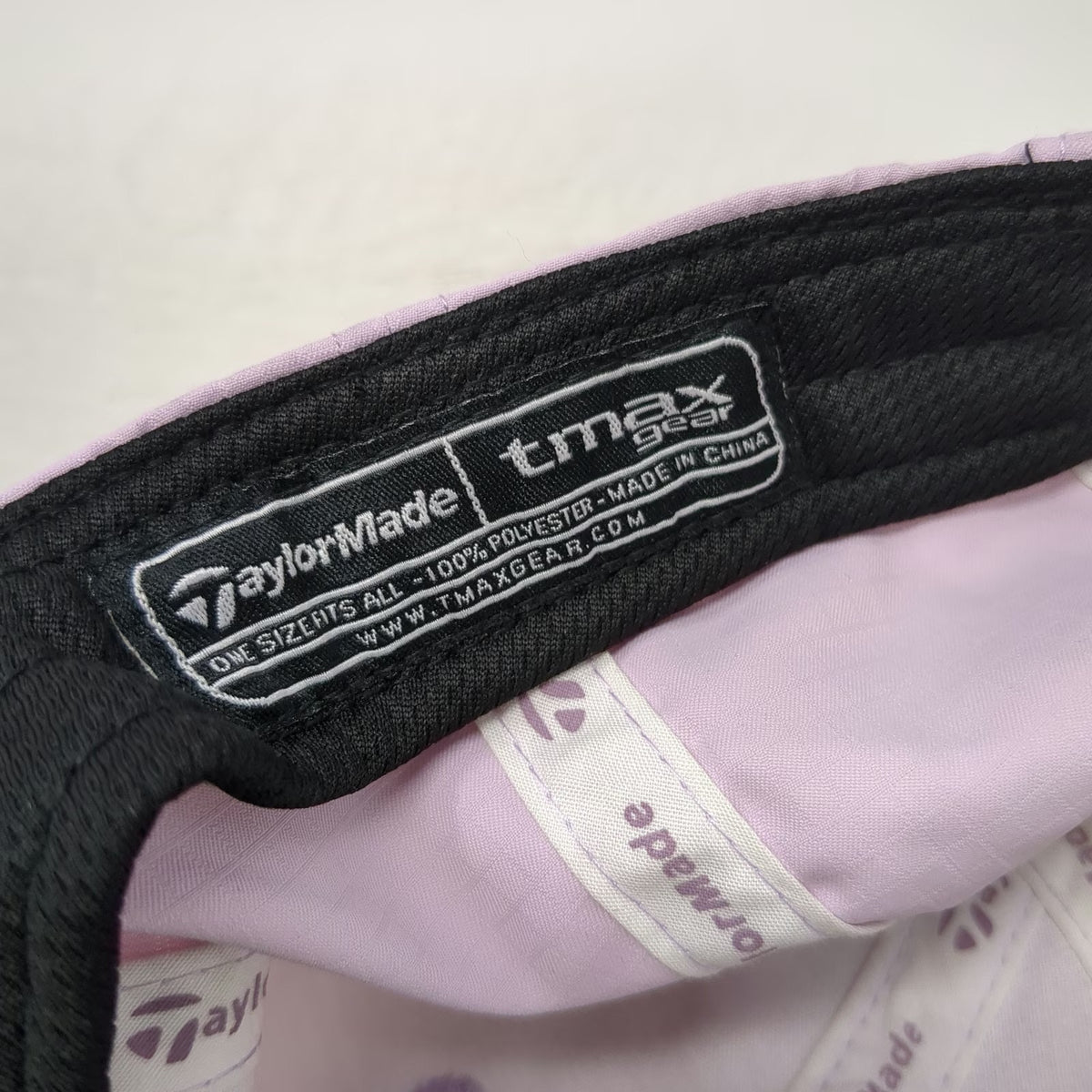 TaylorMade Baseball Cap Purple One Size Hat Polyester Strapback Embroidered Golf