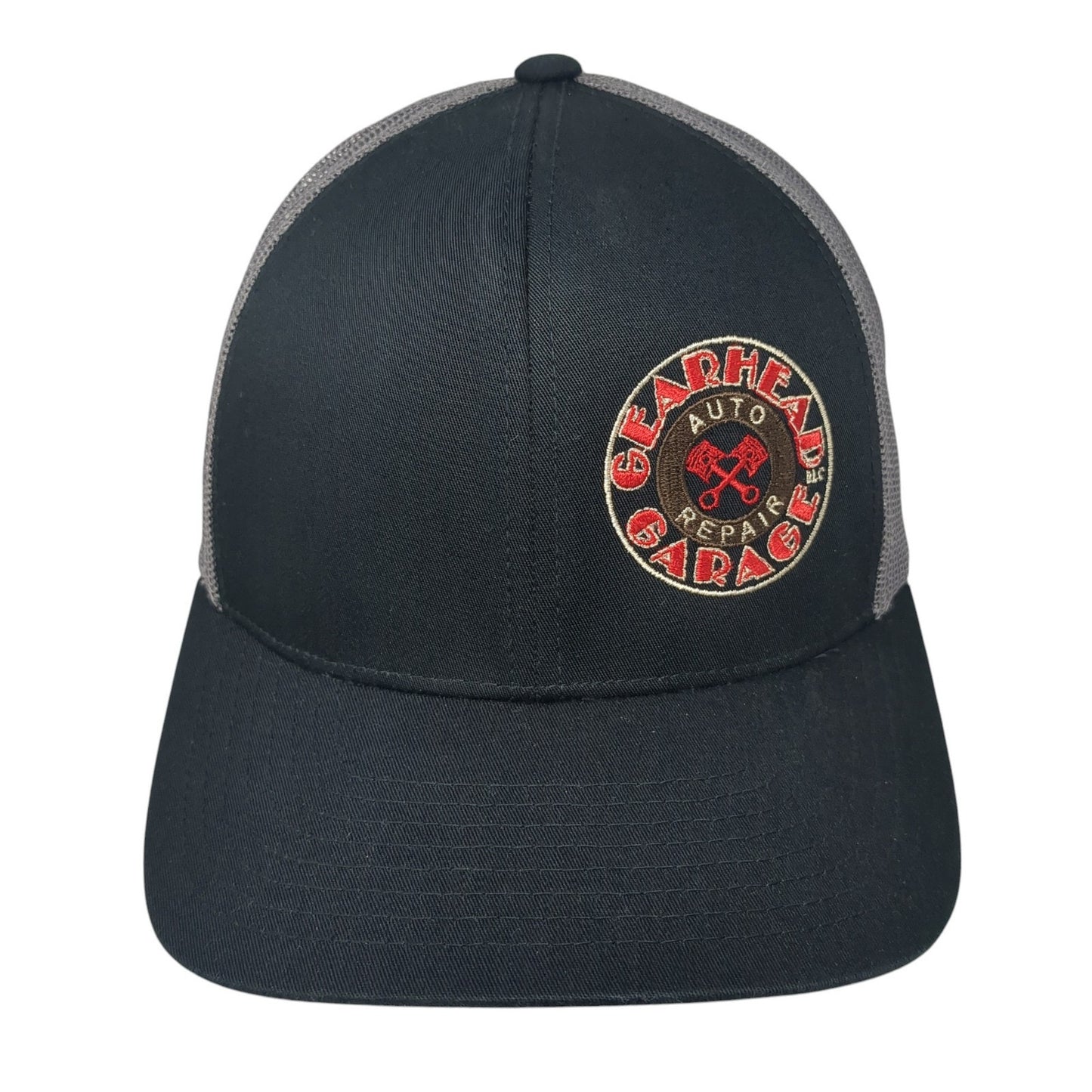 Gearhead Garage Snapback Trucker Hat Black One Size Pacific Headwear