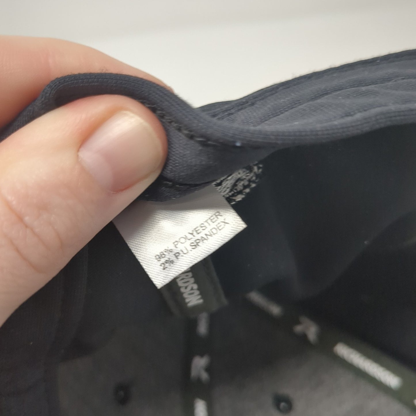 CDP Fitted Hat Black Medium Embroidered Solid Vent Holes Richardson