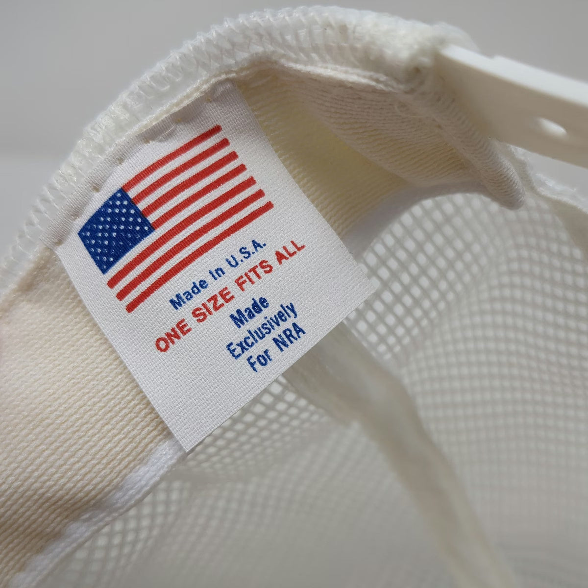 NRA Trucker Hat White One Size Bill of Rights 1791-1991 Eagle Rifle USA Made