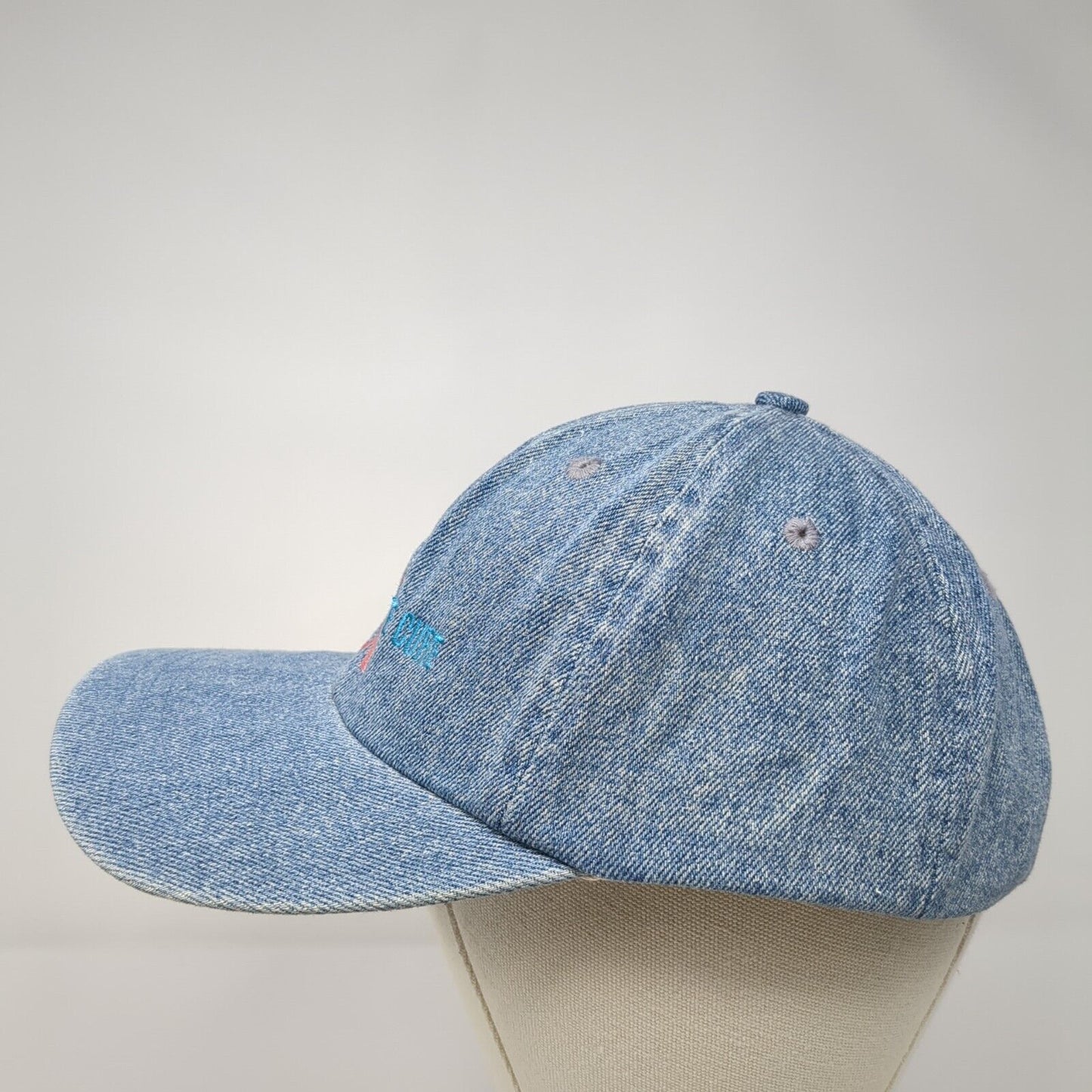 Race For The Cure Slideback Hat Blue One Size Adjustable Embroidered Cotton
