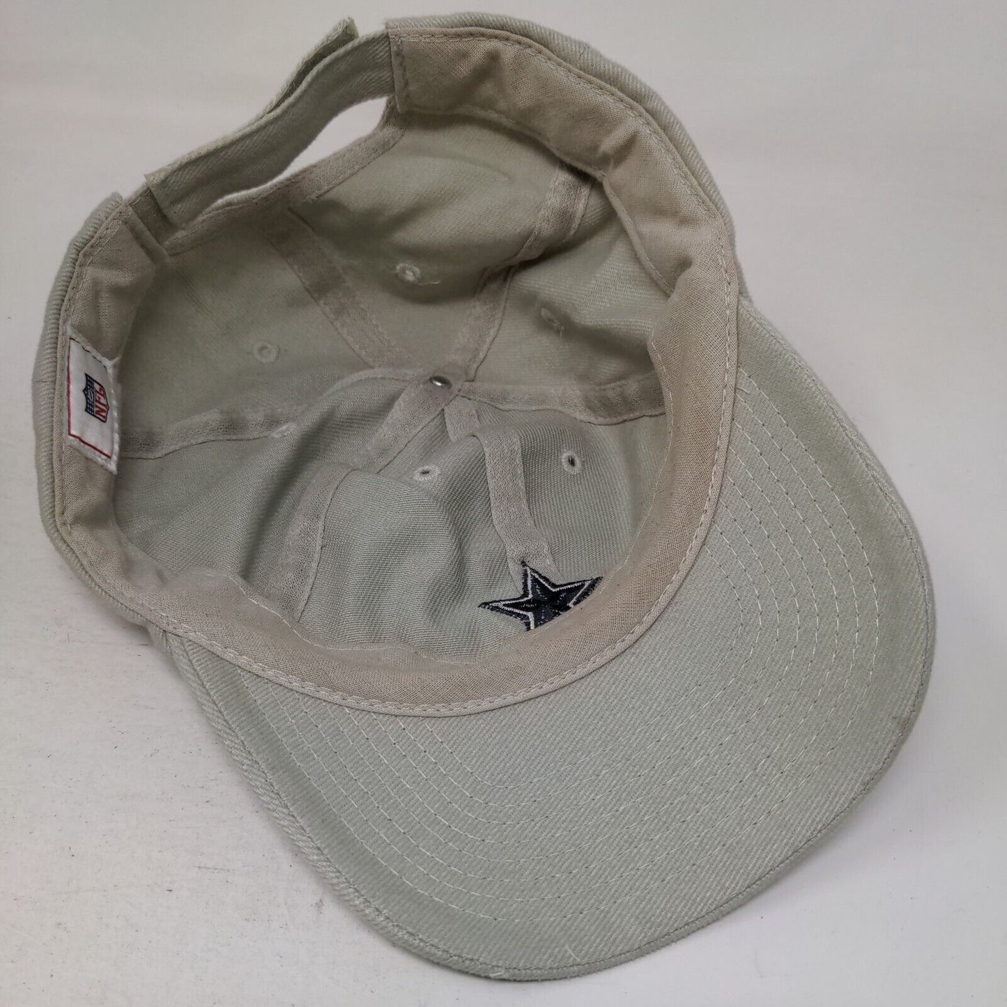 Dallas Cowboys Strapback Hat Tan OSFA Embroidered Logo Adjustable NFL