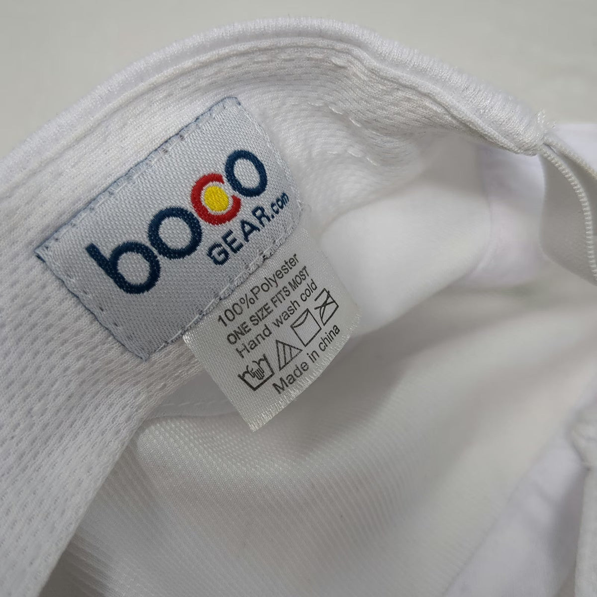 Boco Gear 5 Panel White Blue One Size Ironman 70.3 Coeur d'Alene Finisher Hat