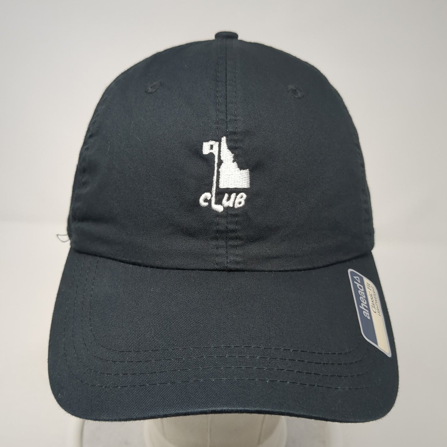 Idaho Club Strapback Hat Black One Size Classic Fit Embroidered Ahead