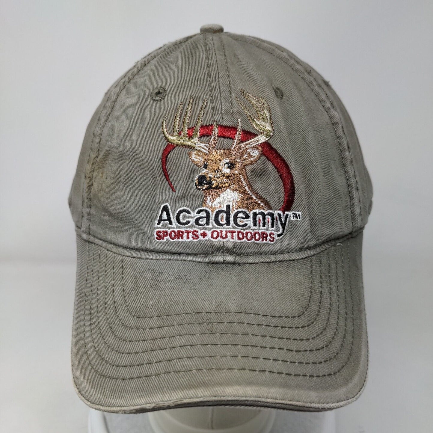 Academy Sports + Outdoors Deer Strapback Hat Brown One Size Embroidered