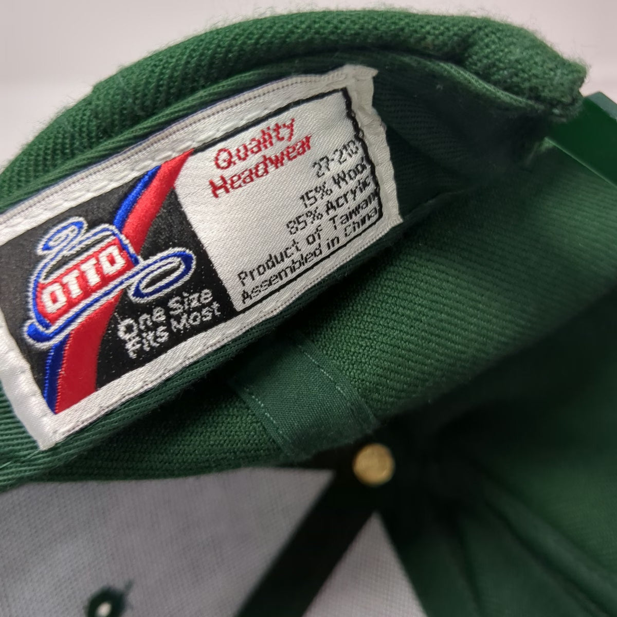 Otto Green Snapback Hat One Size Washington Fish and Wildlife Department Patch