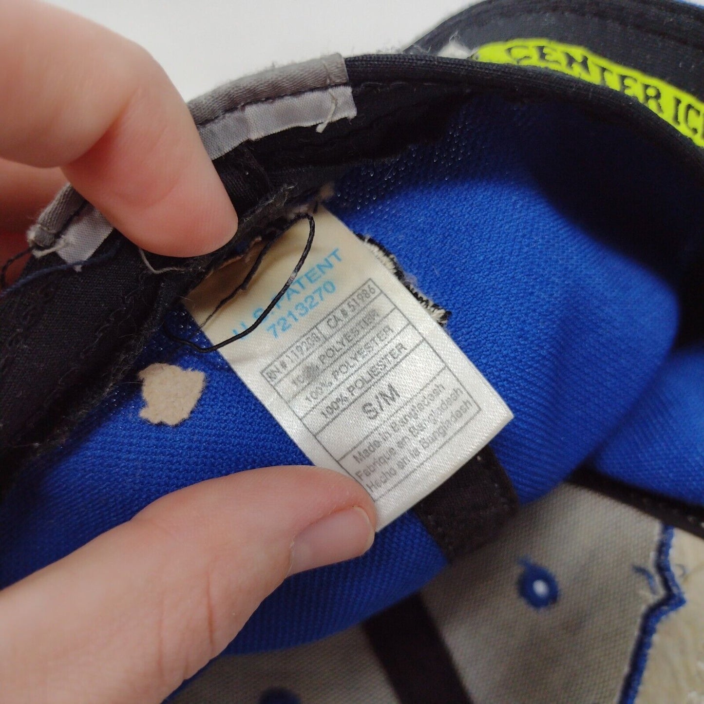 Reebok Center Ice New York Rangers Fitted Hat Blue S/M NHL Embroidered Logo