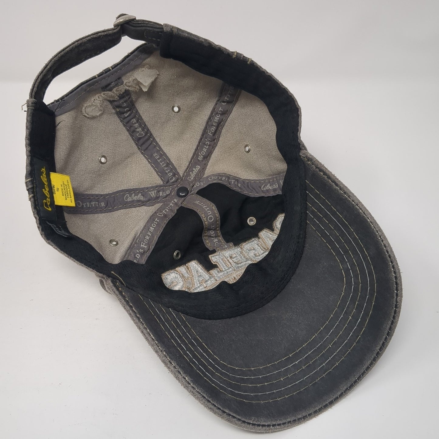 Cabela's Boise Idaho Slideback Hat Gray One Size Embroidered Adjustable