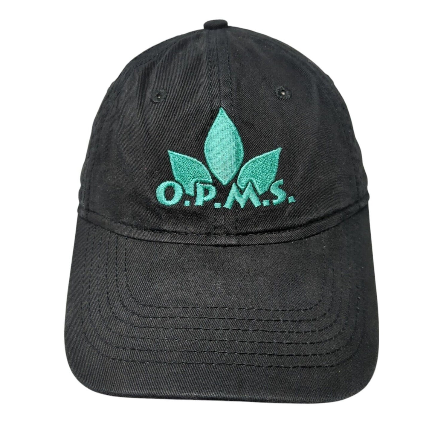 O.P.M.S. Slideback Hat Black One Size Adjustable Embroidered Sportsman