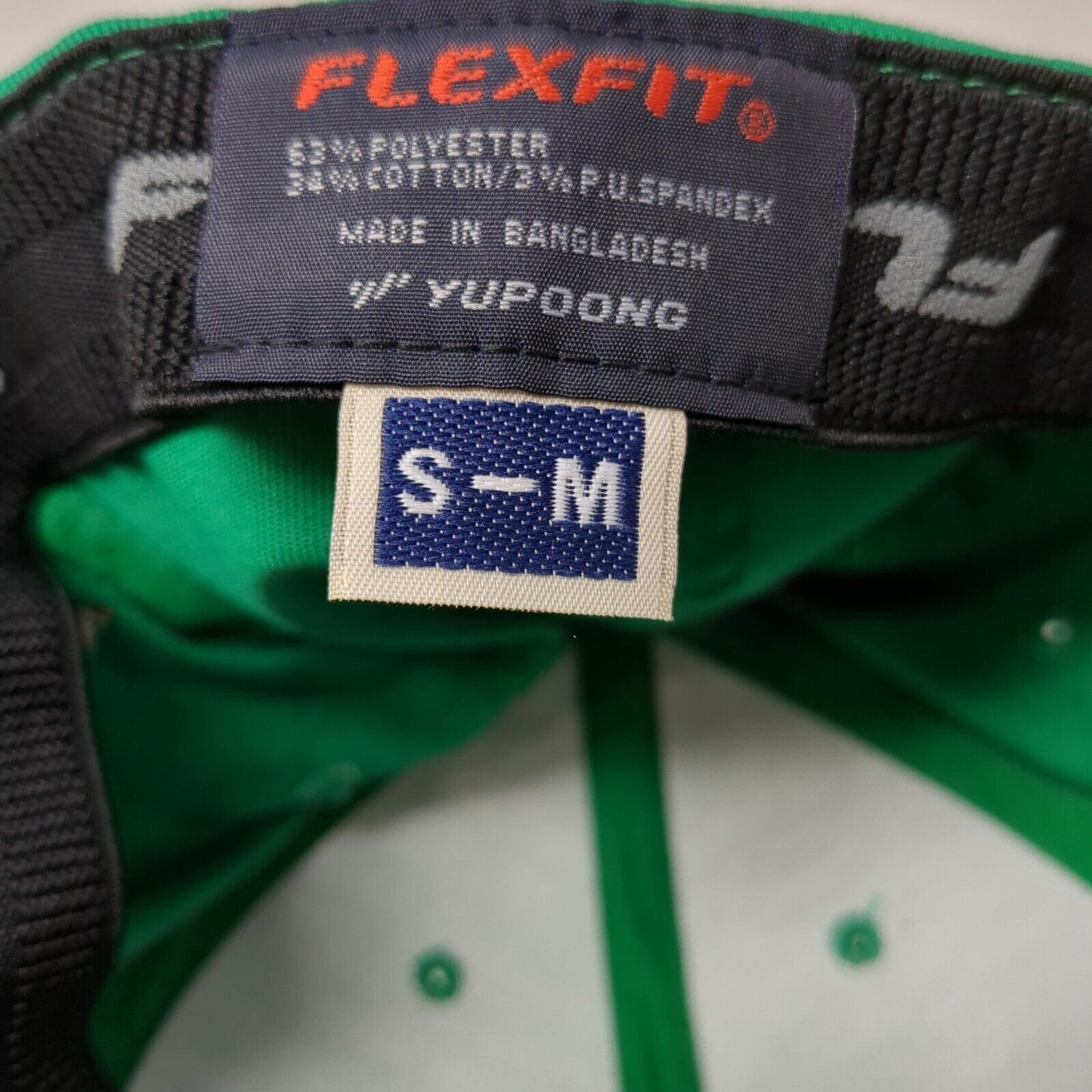 APC Fitted Hat Green S/M Flexfit Embroidered Patriotic 6 Panel Yupoong