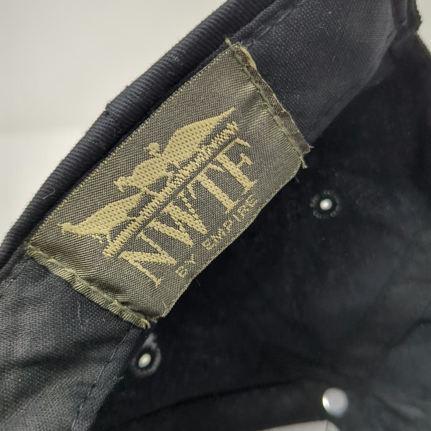 NWTF 5 Panel Black Hat One Size Golden Gobbler 2003 Embroidered Turkey Slideback
