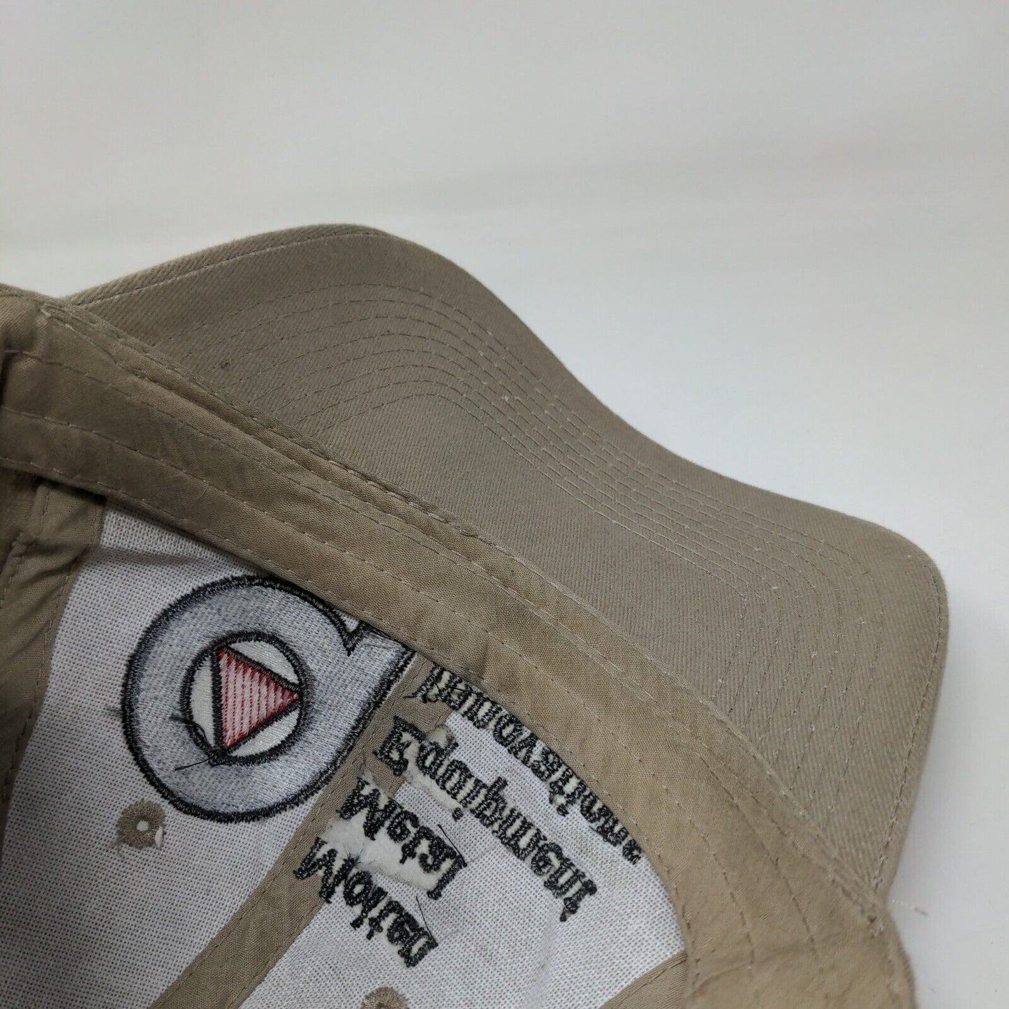 Molten Metal Equipment Innovations Strapback Hat Tan OSFA Embroidered