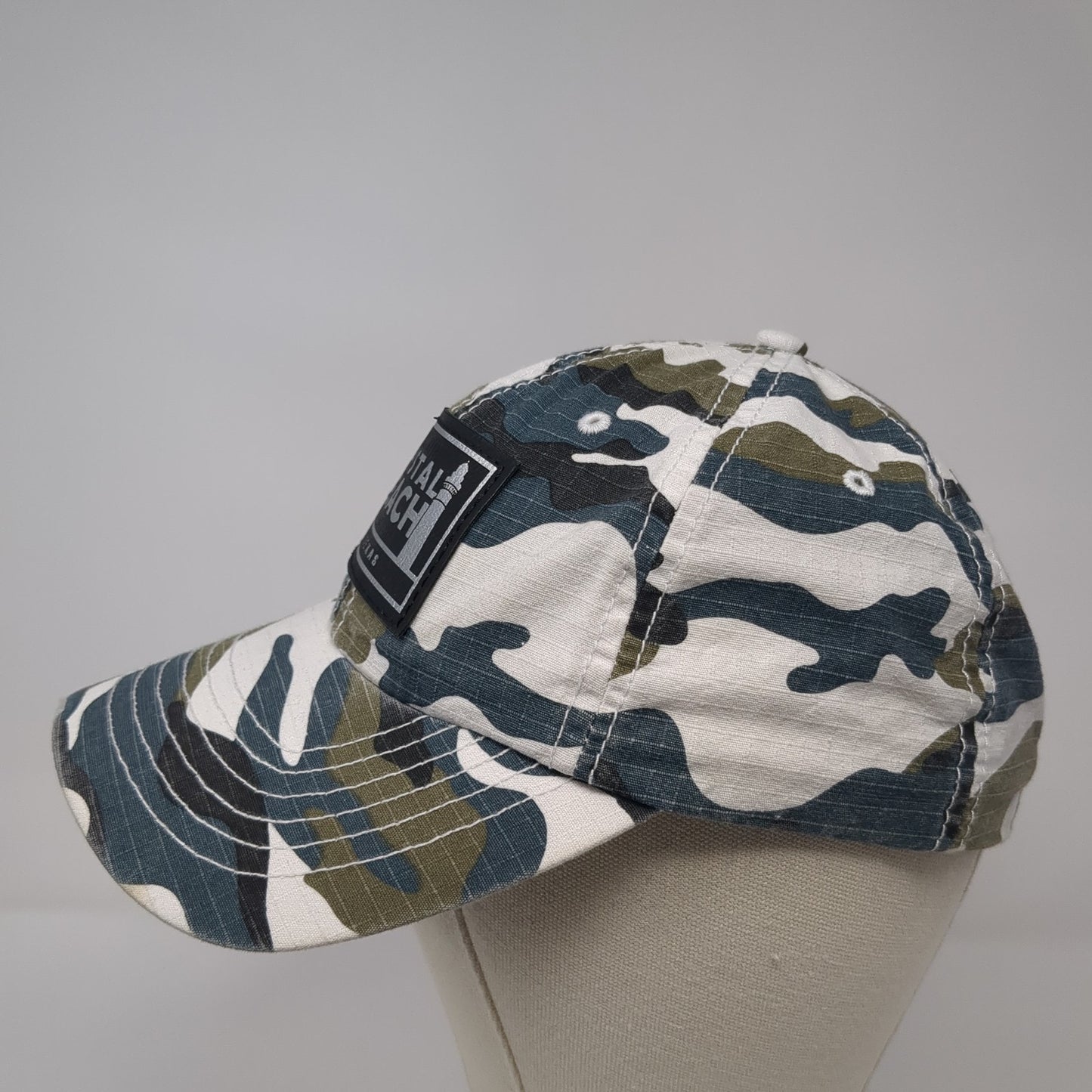 Crystal Beach Texas Strapback Baseball Cap Multicolor One Size Adjustable Camo