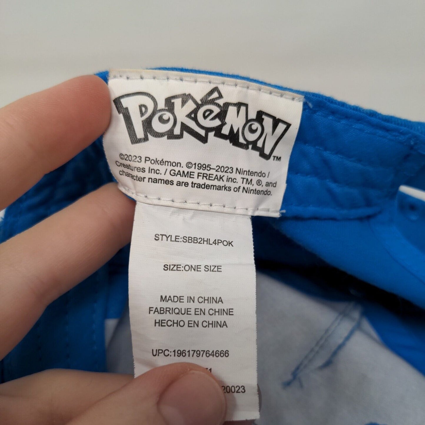 Pokemon Boy's Snapback Hat Blue Size OS Embroidered Poke Ball Logo