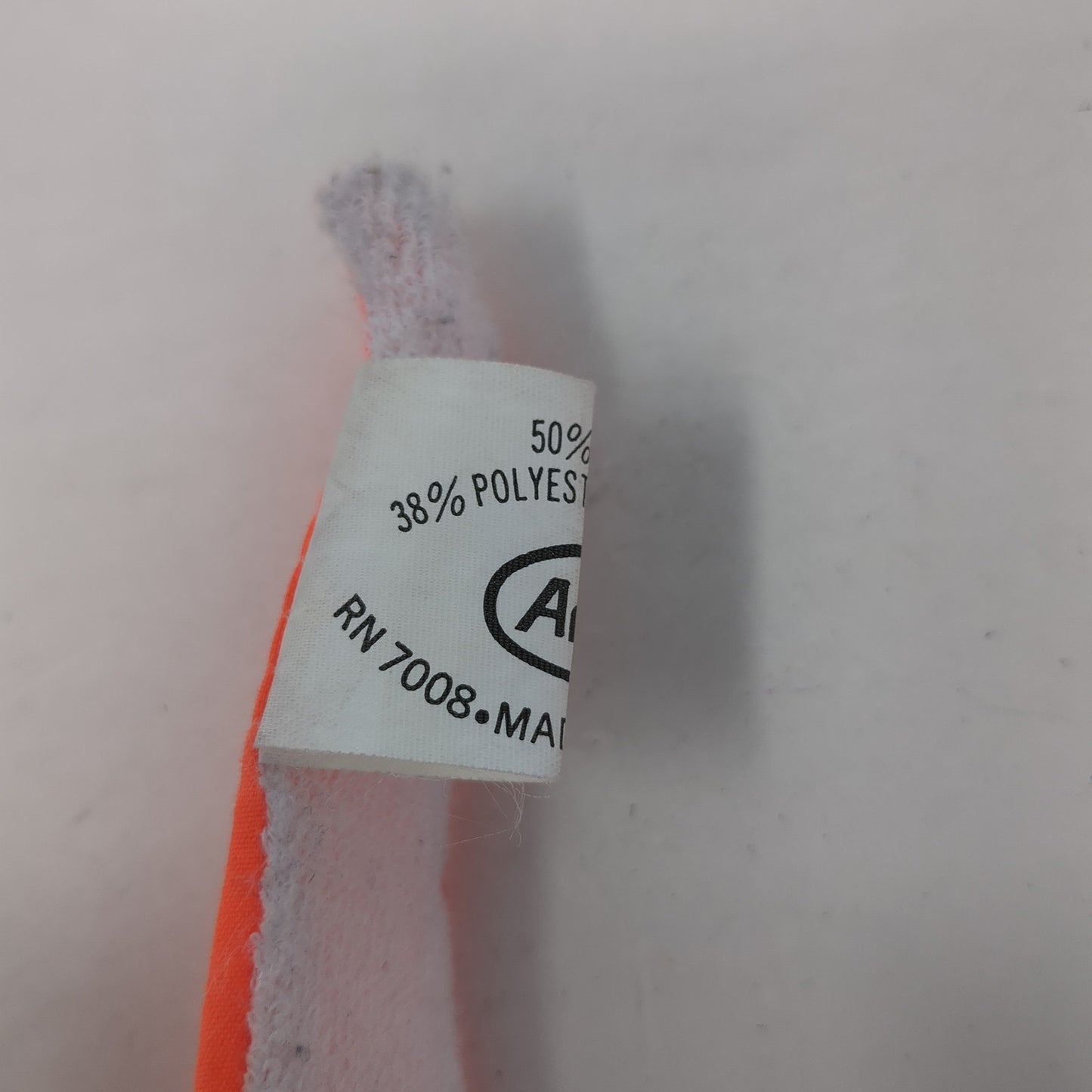 Anlin Sun Visor Hat Orange One Size Adjustable Clip-On Lightweight Blank