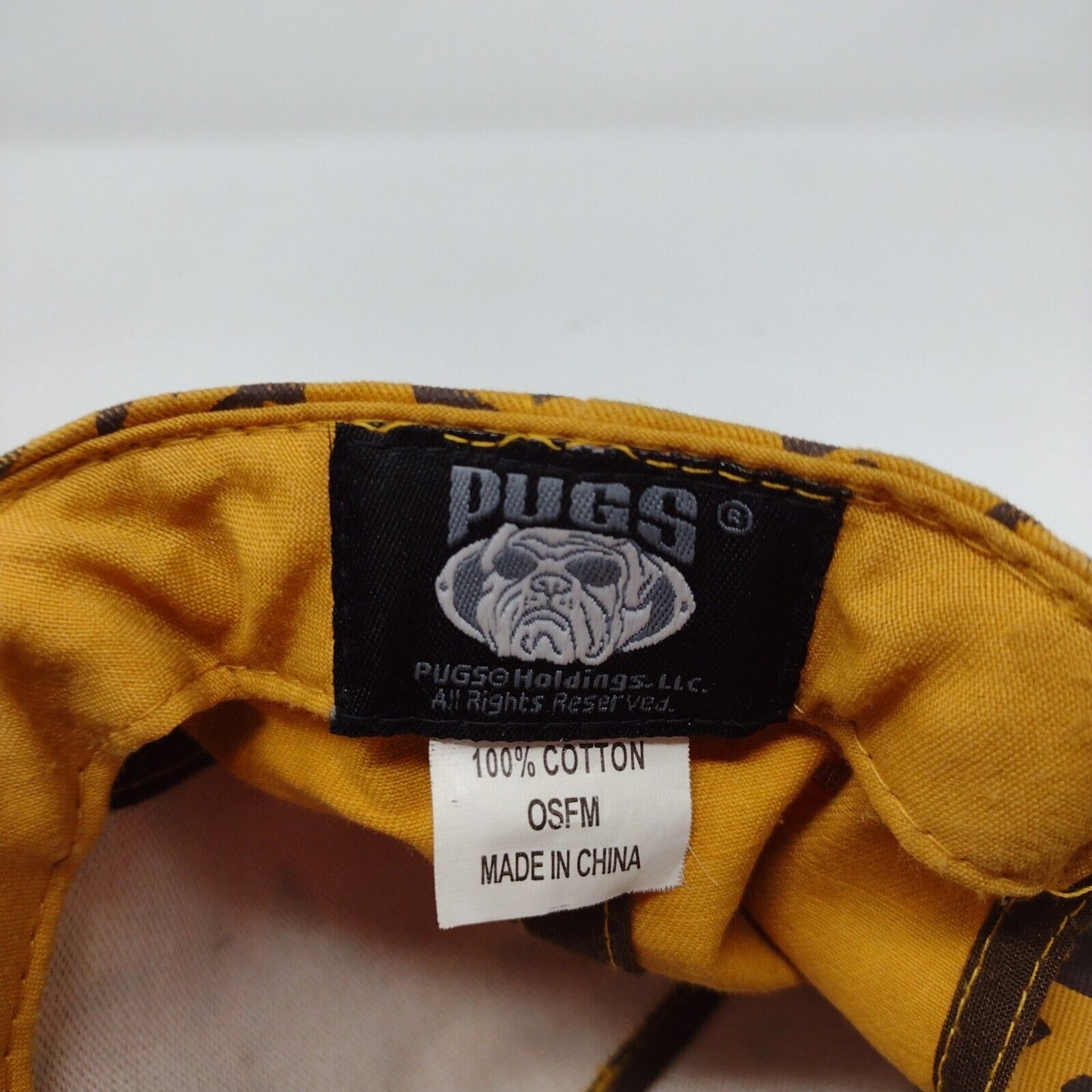 Animal Snapback Hat Multicolor OSFM Adjustable Vent Holes Pugs