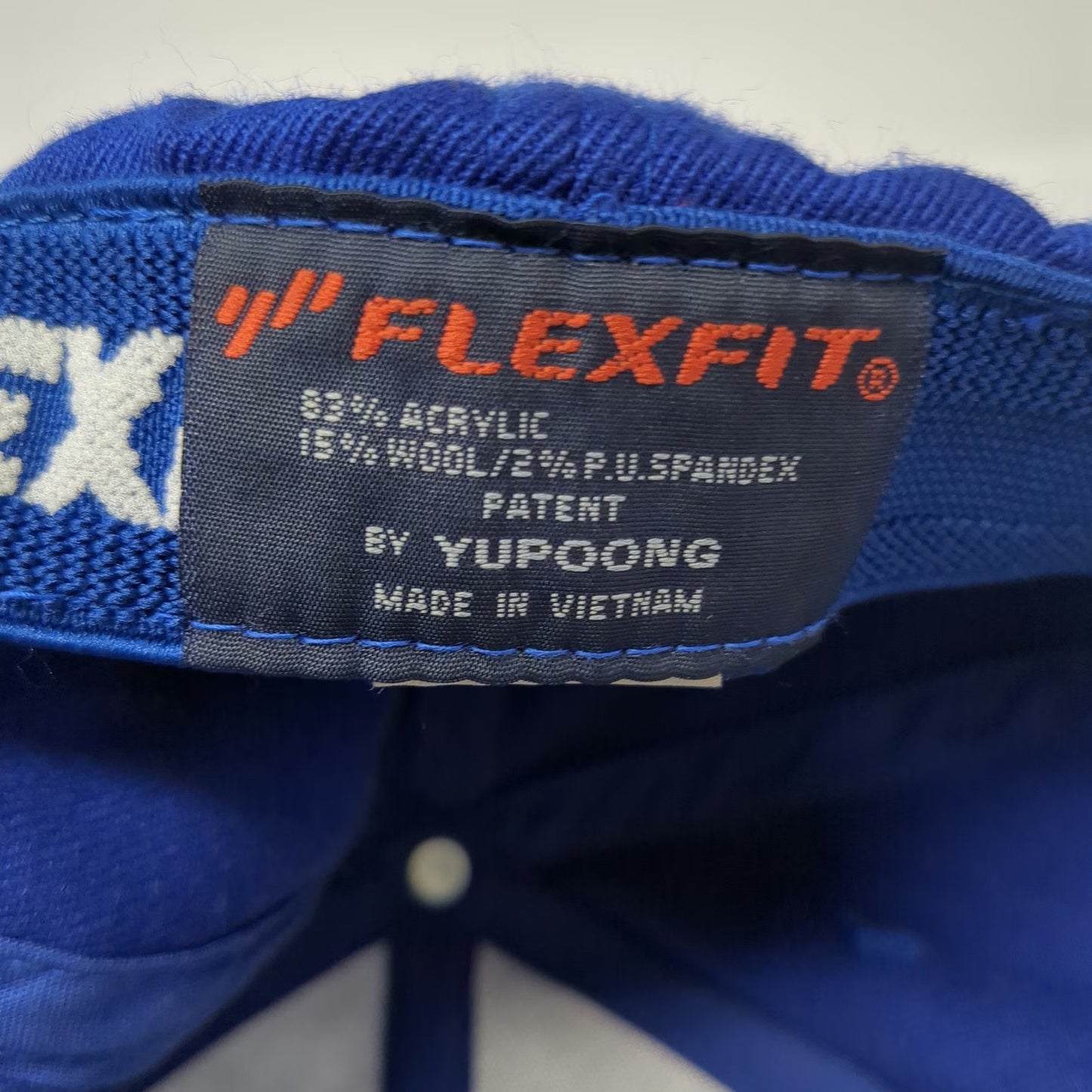 Flexfit Moosejaw Blue Baseball Cap One Size Embroidered Logo Outdoor Gear Hat