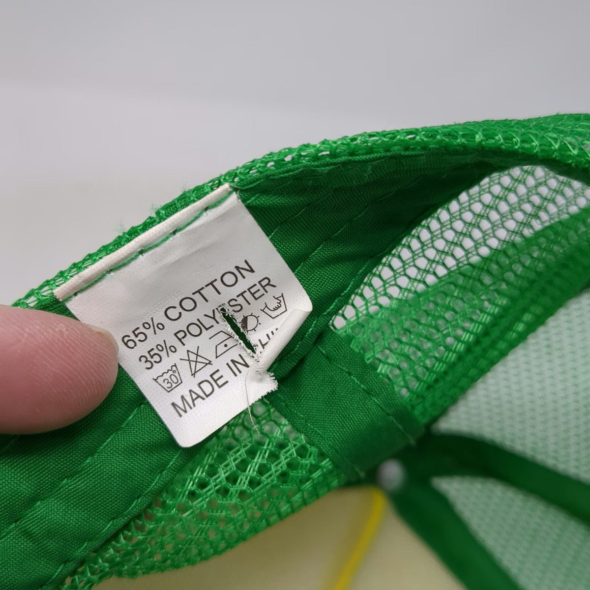 Trucker Hat Yellow Green One Size Stranger Things Camp Know Where Mesh Snapback