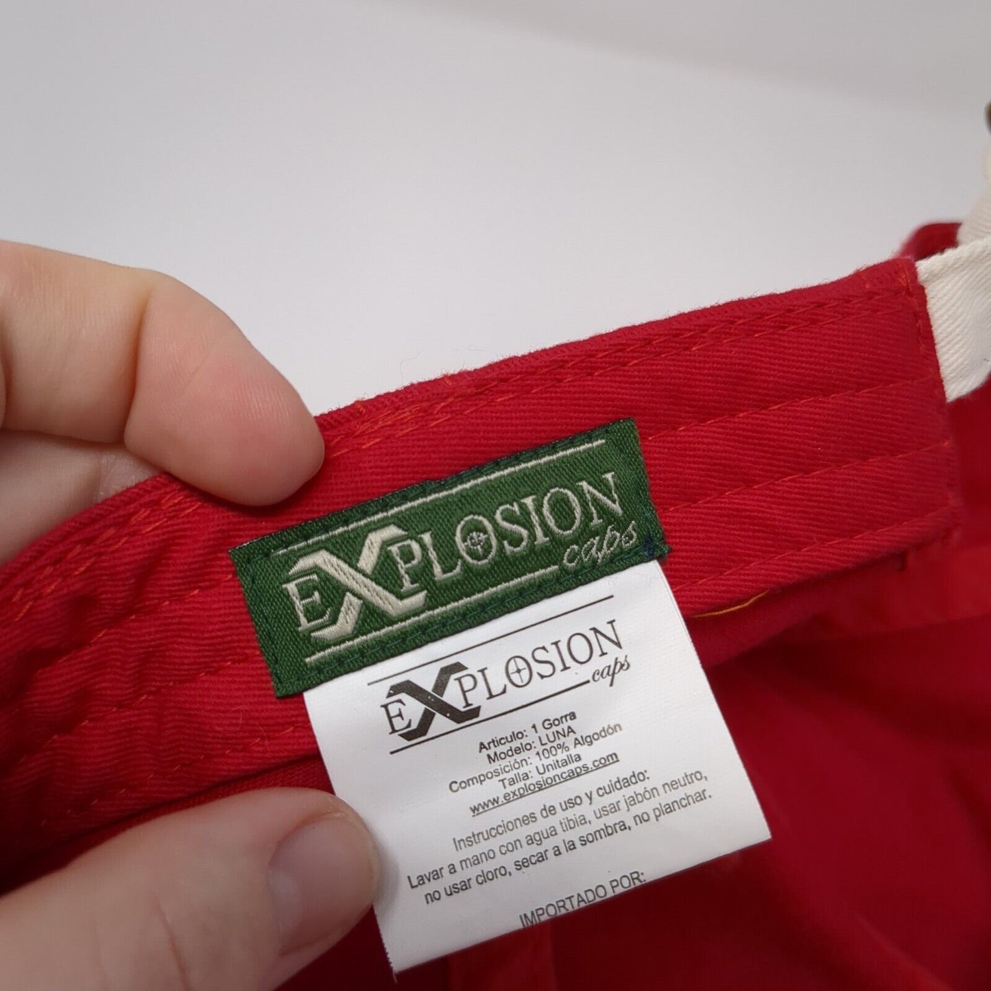 Cabo San Lucas Slideback Hat Red One Size Adjustable Embroidered Explosion Caps