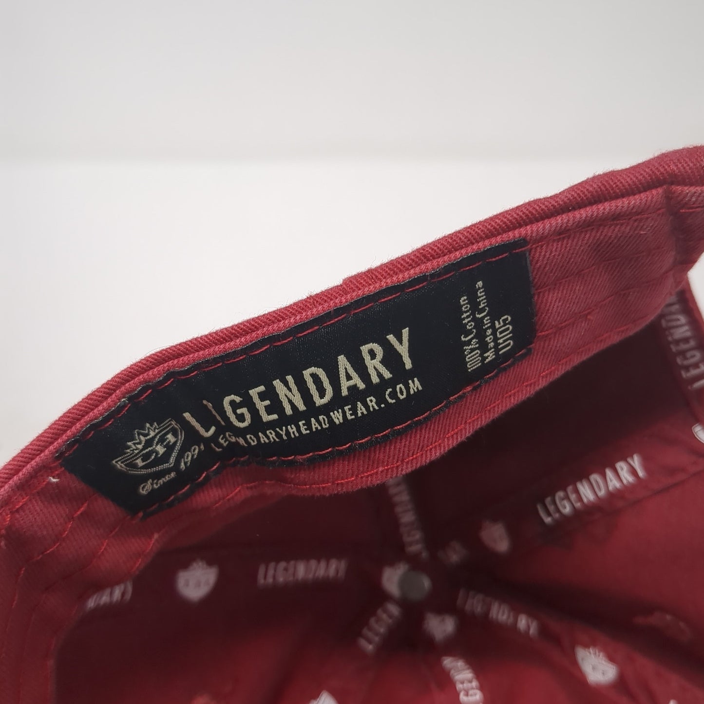 La Quinta Slideback Hat Red One Size Adjustable Embroidered Legendary