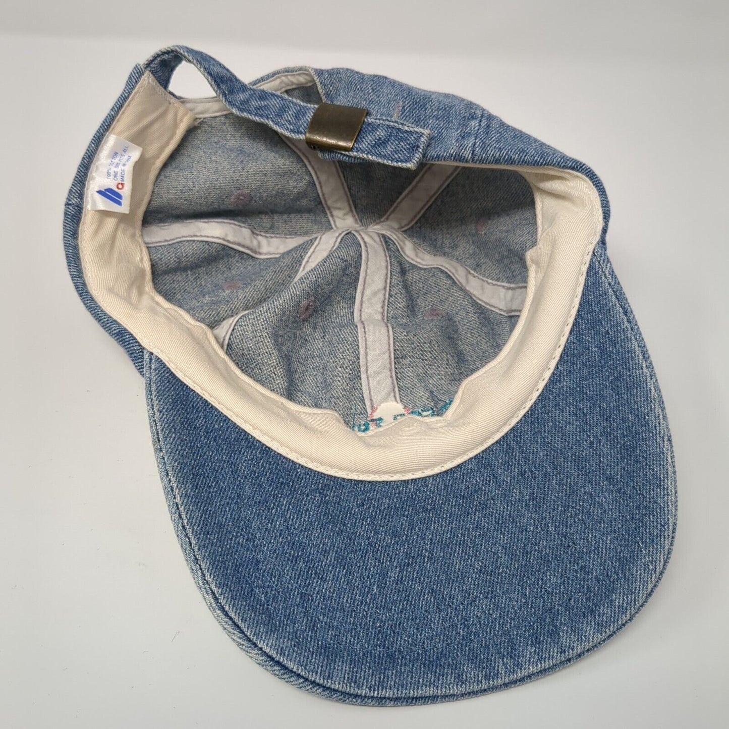 Race For The Cure Slideback Hat Blue One Size Adjustable Embroidered Cotton